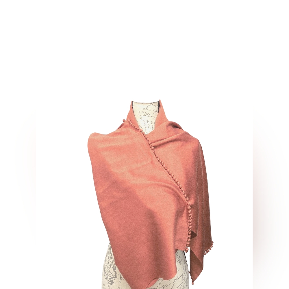 Bajra Cashmere & Silk Pashmina Shawl – Auburn Orange